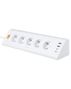 Сетевой фильтр Proove Prism Socket (5 AC + 2 USB-C + 2 USB) 1.6м Белый (White)