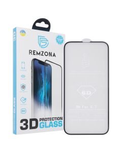 Захисне скло для iPhone 14 Pro Max 6D Remzona Чорне (Black)