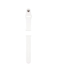 Ремінець для годинника Universal Silicone 20 мм Sport Band Білий (White)