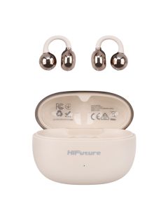 Бездротові навушники вкладиші HiFuture Flexclip Бежеві (Champagne)