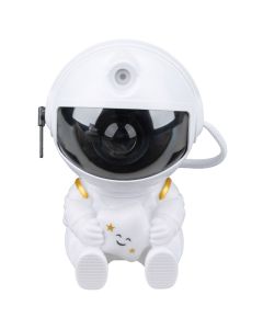 Лазерный ночник-проектор звёздного неба Astronaut Star Белый (White)