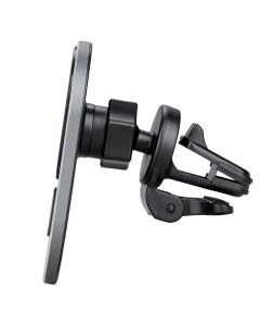 Автотримач Hoco CA91 Magic 15W з бездротовою зарядкою Сірий (Grey)