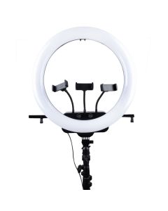 Кільцева світлодіодна лампа LED RL-19 (46см) Чорна (Black)