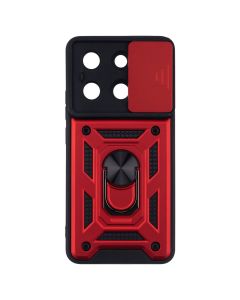 Чохол накладка для Xiaomi Redmi Note 13 Camshield Serge Ring Червона (Red)