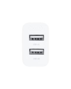 Зарядний пристрій XO L109 (2USB) 2.4A Білий (White)