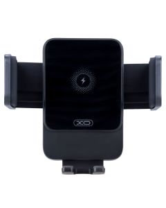 Автотримач XO WX-041 Dual Arm Air Outlet 15W з бездротовою зарядкою Чорний (Black)