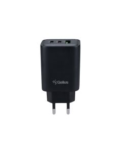 Зарядний пристрій Gelius Power Pulse GP-HC057 (2 USB-C + USB) 65W Чорний (Black)