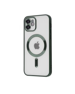 Чохол накладка для iPhone 12 Pro Max WAVE Metal Matte Case with Magnetic Ring MagSafe Зелена (Green)