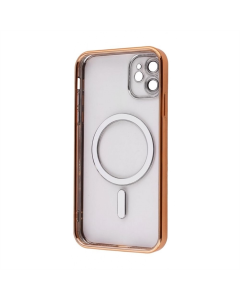 Чохол-накладка для iPhone 11 WAVE Metal Matte Case с магнітним кільцем MagSafe Зелена (Темно-зелена)