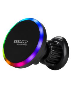 Автотримач Essager Neon (EZJCX-NH01-Z) Магнітний з бездротовою зарядкою Чорний (Black)
