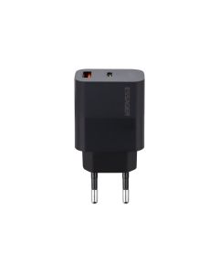 Зарядний пристрій Essager Pinchen (USB+Type-C) 33W (ECTAC-PCB01-P) Чорний (Black)