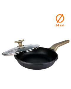 Сковорода Magio MG-1166 24см Чорна (Black)
