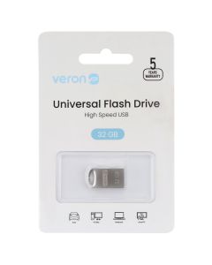 USB флеш-накопитель серии Veron Metal 105 32 Гб Серебристый (Silver)