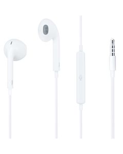 Навушники з мікрофоном Apple iPod EarPods with Mic 3.5mm (MWU53ZM/A) Білі (White)