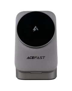 ЗП бездротовий Acefast E22 desktop 3in1 Сірий (Metal Grey)