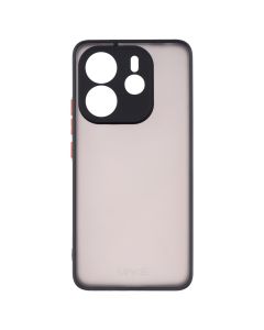 Чехол накладка для Xiaomi Redmi Note 14 Frame MakeFuture Черный (Black)