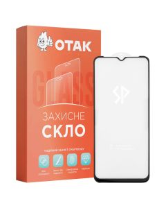 Защитное стекло для Motorola Moto E13 / G50 / Xiaomi Note 11E 6D UA Sparta Черное (Black)