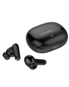 Бездротові навушники вкладиші ColorWay Slim TWS-1 Earbuds Long Life Чорні (Black)