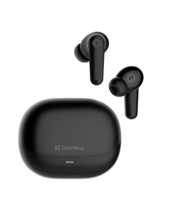 Бездротові навушники вкладиші ColorWay Slim TWS-1 Earbuds Long Life Чорні (Black)