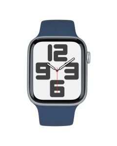 Смарт-годинник Apple Watch SE 2024 GPS 44mm Silver Aluminium Case with Sport Band - (MXEQ3QH/A) Срібний (Silver)