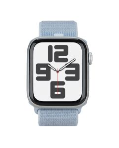 Смарт-годинник Apple Watch SE 2024 GPS 44mm Silver Aluminium Case with Sport Loop (MXET3QH/A) Синій (Blue Cloud)