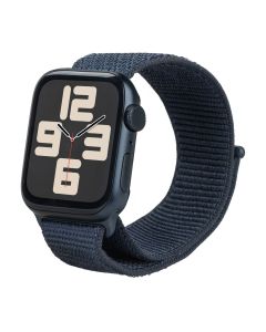 Смарт-годинник Apple Watch SE 2024 GPS 44mm Silver Aluminium Case with Sport Loop (MXEP3QH/A) Чорний (Ink)