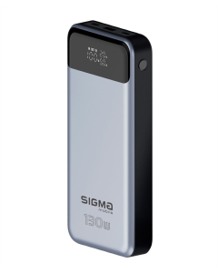 PowerBank 30000 mAh Sigma mobile X-Power SI30A7QLX Срібний (Silver)