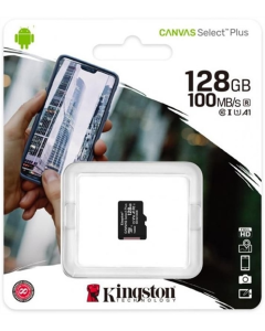 Карта пам`яті MicroSDXC Kingston Canvas Select Plus 128Gb UHS-I Class 10 R100MB/s