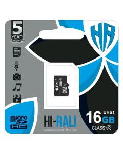 Карта памяти MicroSDHC Hi-Rali 16Gb UHS-I Class 10