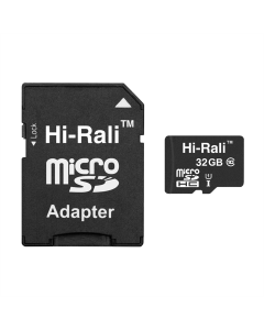 Карта пам`ятi MicroSDHC Hi-Rali 32Gb UHS-I Class 10 + адаптер