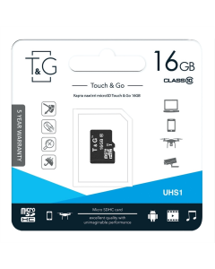 Карта пам`ятi MicroSDHC T&G 16Gb UHS-I Class 10