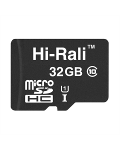 Карта пам`ятi MicroSDHC Hi-Rali 32Gb UHS-I Class 10