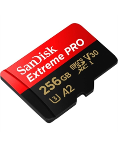 Карта памяти MicroSDXC SanDisk Extreme Pro 256 Гб UHS-I U3 R200/W140MB/s V30 + адаптер