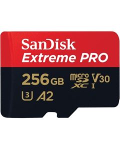 Карта пам`ятi MicroSDXC SanDisk Extreme Pro 256Gb UHS-I U3 R200/W140MB/s V30 + адаптер