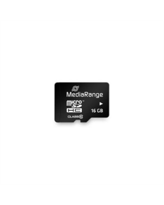 Карта пам`ятi MicroSDHC MediaRange 16Gb Class 10 R45/W12MB/s + адаптер
