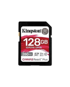 Карта пам`яті SDHC Kingston Canvas React Plus 128Gb UHS-II/U3 Class 10 V60 SD R280/W100MB/s