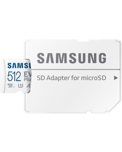 Карта пам`яті MicroSD Samsung Evo Plus 512Gb UHS-I/U3 Class 10 R160MB/s + адаптер