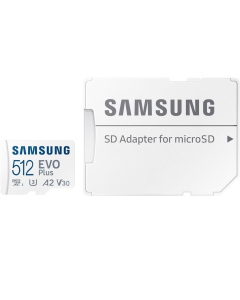 Карта пам`яті MicroSD Samsung Evo Plus 512Gb UHS-I/U3 Class 10 R160MB/s + адаптер