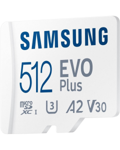 Карта пам`яті MicroSD Samsung Evo Plus 512Gb UHS-I/U3 Class 10 R160MB/s + адаптер