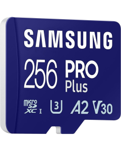 Карта пам`яті MicroSD Samsung Pro Plus 256Gb UHS-I/U3 Class 10 + адаптер