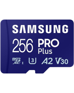 Карта пам`яті MicroSD Samsung Pro Plus 256Gb UHS-I/U3 Class 10 + адаптер