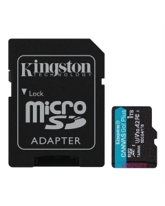 Карта пам`яті MicroSD Kingston Canvas Go Plus 1Tb UHS-I/U3 Class 10 R200/W160MB/s + адаптер