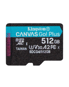 Карта пам`яті MicroSD Kingston Canvas Go Plus 512Gb UHS-I/U3 Class 10 R200/W160MB/s