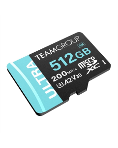 Карта пам`ятi MicroSD Team Ultra 512Gb UHS-I/U3 Class 10 R200/W170MB/s + адаптер