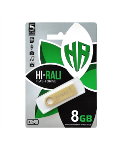 USB Флеш 8Gb Hi-Rali Shuttle Золота (Gold)
