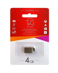 USB флеш 4 Гб T&G 107 Metal Серебро (Silver)
