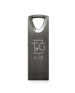 USB Флеш 4Gb T&G 117 Metal Чорна (Black)