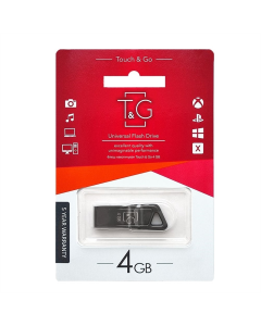 USB Флеш 4Gb T&G 114 Metal Чорна (Black)