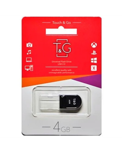 USB Флеш 4Gb T&G 010 Shorty Чорна (Black)