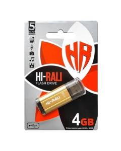 USB Флеш 4Gb Hi-Rali Stark Золота (Gold)